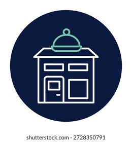 Vector de la cantina, pixel perfecto, archivo del ilustrador 