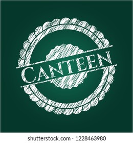Canteen written with chalkboard texture