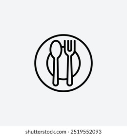 Canteenline vector icon. EPS 10