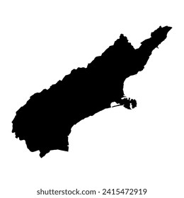 Canterbury Region map, administrative division of New Zealand. Vector illustration.