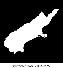 Canterbury Region map, administrative division of New Zealand. Vector illustration.