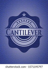 Cantilever denim background. Vector Illustration. Detailed.