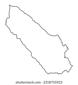 Canton 10 canton map, administrative district of Federation of Bosnia and Herzegovina. Vector illustration.