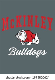 Canton Mckinley High School Bulldogs C3 design vector illustration for use in design and print poster canvas