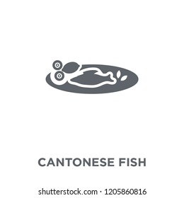 Cantonese Fish icon. Cantonese Fish design concept from Chinese Food collection. Simple element vector illustration on white background.