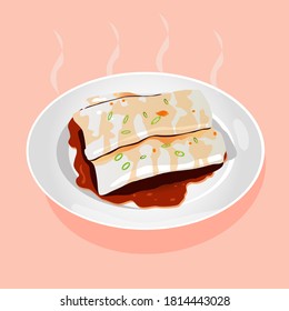 Cantonese food, Steam Rice Noodle Roll 