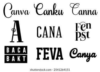 Canva Font Line Art Enhancing Unique Design Projects