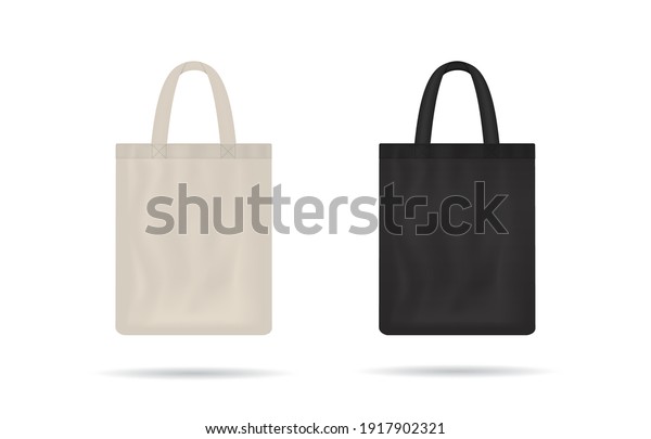 Download Canvas Bag Mockup Fabric Tote Cloth Stock Vector Royalty Free 1917902321