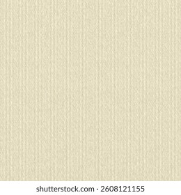 Canvas cardboard. Rough tissue texture. Flat greige surface with fine striations. Grunge cloth background. Abstract vector seamless.