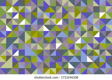 un lienzo creado a partir de triángulos multicolores