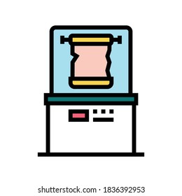 canvas exhibit color icon vector. canvas exhibit sign. isolated symbol illustration