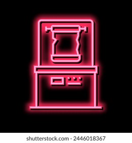 canvas exhibit neon light sign vector. canvas exhibit sign. isolated symbol illustration