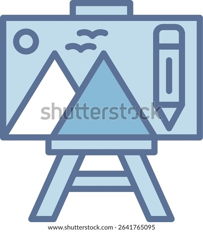 Canvas Filled Blue Tone Icon