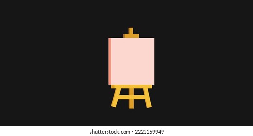 Canvas Flat Design Vector Art Illustration Graphic Design.eps