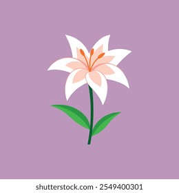 Canvas Flower design, vector art illustration 