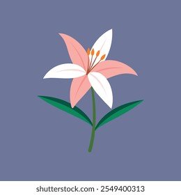Canvas Flower design, vector art illustration 
