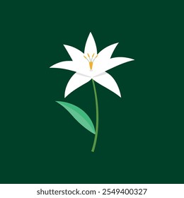 Canvas Flower design, vector art illustration 