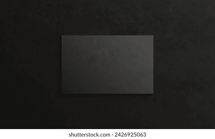 Canvas frame with texture on the wall. Template for your design.
