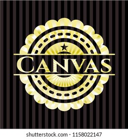 Canvas gold emblem