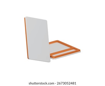 Icono de lienzo Ilustración 3D Render