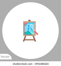 Vector de signo de icono de lienzo,Símbolo, ilustración de logotipo para web y móvil