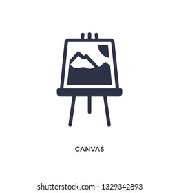 canvas icon. Simple element illustration from education concept. canvas editable symbol design on white background. Can be use for web and mobile.