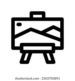 canvas icon. vector line icon for your website, mobile, presentation, and logo design.