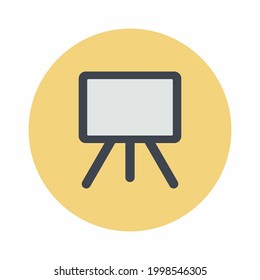Canvas  Icon Vector Stye 8. simple illustration. Editable stroke. Design template vector