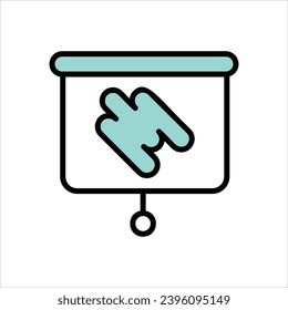 Canvas  icon with white background vector