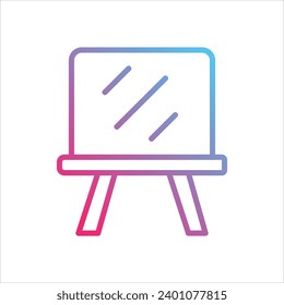 Canvas icon with white background vector