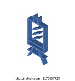 Canvas isometric left top view 3D icon