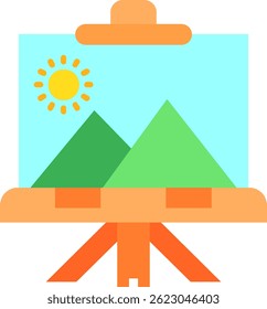 Design de ícone de vetor de linha de tela