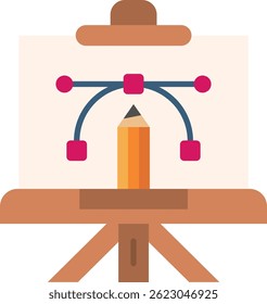 Línea de lienzo Vector Icon Design