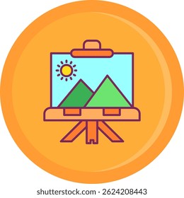 Canvas Line vector Icon Design