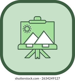 Línea de lienzo Vector Icon Design
