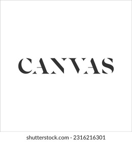 canvas logotype uppercase typeface logo design