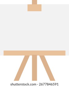 Canvas Painting Board Icon Vector Flat Illustration