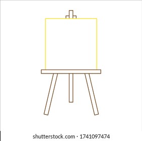 canvas for painting. Illustrator for web and mobile design.