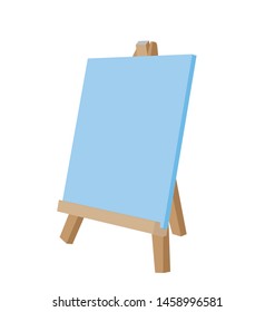 canvas for painting, white background vector illustration
