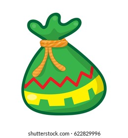 Canvas sack isolated illustration