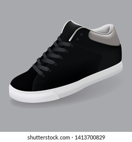 Canvas Shoes Fashion Illstration Vector