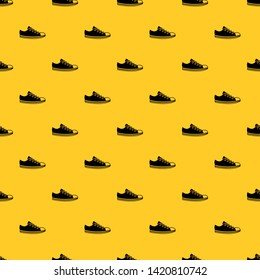 Canvas sneaker pattern seamless vector repeat geometric yellow for any design