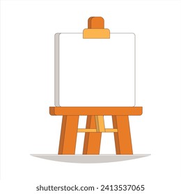 Canvas stand for paint vector design illustration 