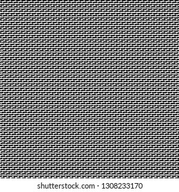 Canvas with straight or zigzag stripes arranged alternately. Dense textile fabric. Monochrome. Vector illustration.