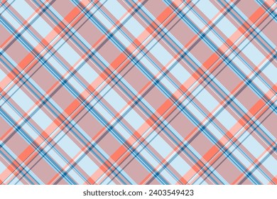 Canvas texture background pattern, installing plaid seamless tartan. Window textile check fabric vector in light and cyan color.