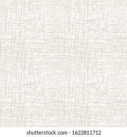 Canvas Texture Seamless Pattern. Vector Background. 