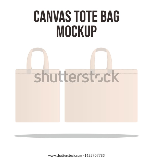 Download Canvas Tote Bag Mockup Goodie Bag Stock Vector Royalty Free 1622707783