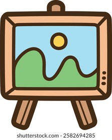 Canvas vector doodle illustration and graphic