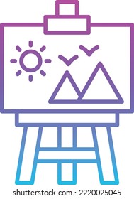 Canvas vector icon. Can be used for printing, mobile and web applications.