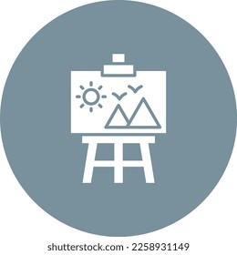 Canvas vector icon. Can be used for printing, mobile and web applications.